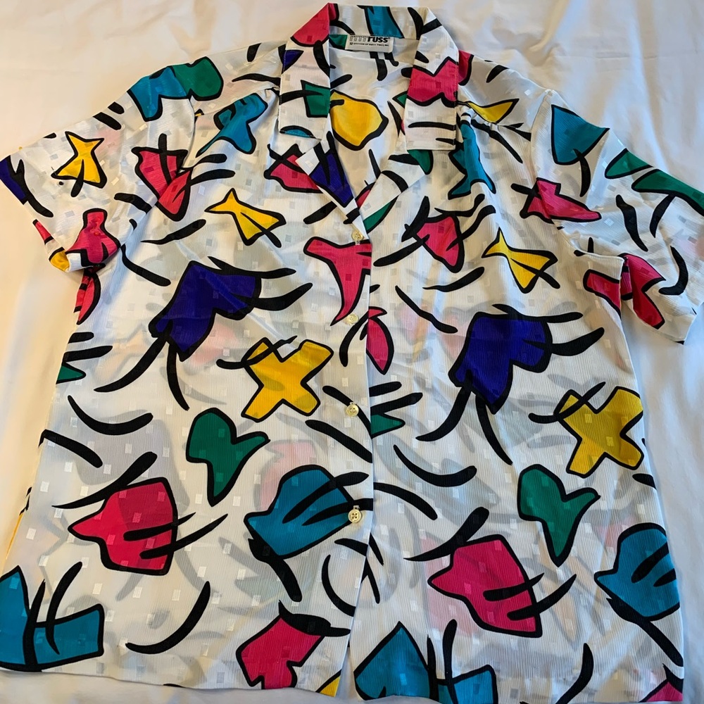 VINTAGE button-down blouse